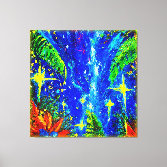 Jungle Stars Painting. Buy Now Canvas Print (Front)