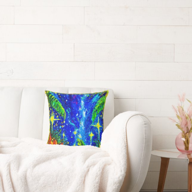 Jungle Stars Painting. Buy Now Cushion (Couch)