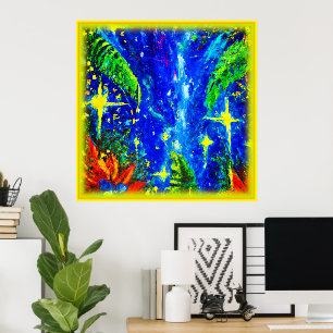 Jungle Stars Painting. Buy Now Poster