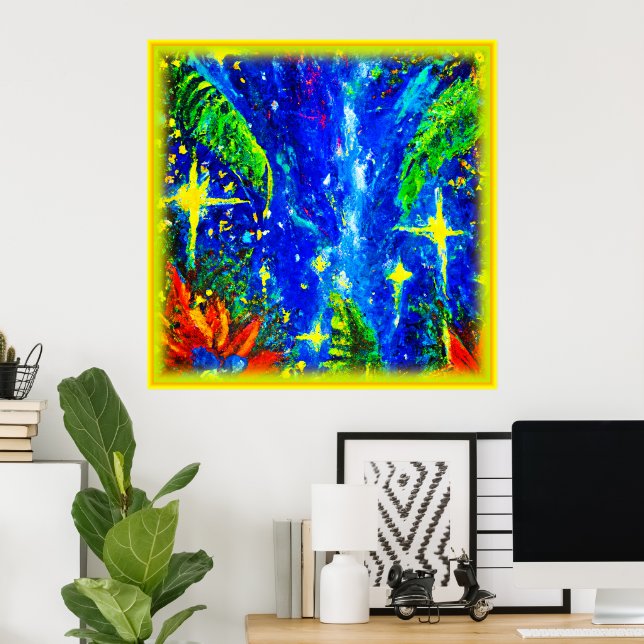 Jungle Stars Painting. Buy Now Poster (Home Office)