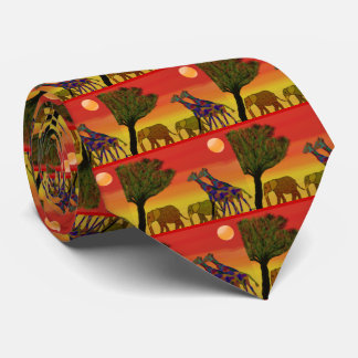 Jungle Sunset Tie