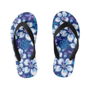 JUNGLE SURF (BLUE COMBO) KID'S FLIP FLOPS