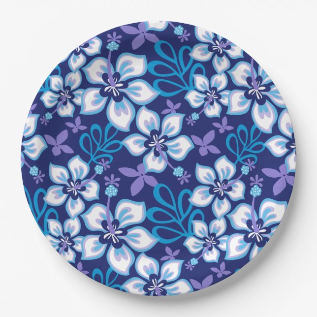 JUNGLE SURF (BLUE COMBO) PAPER PLATE (Front)