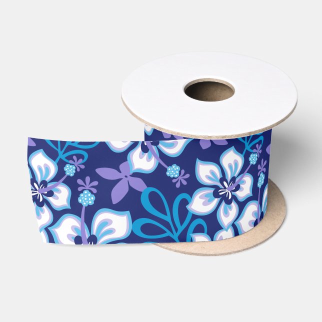 JUNGLE SURF (BLUE COMBO) SATIN RIBBON (Spool)