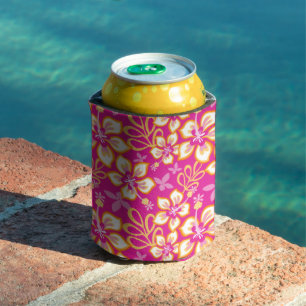 JUNGLE SURF (HOT PINK COMBO) CAN COOLER