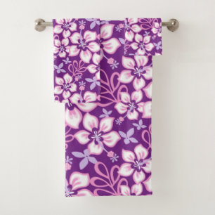 JUNGLE SURF (PURPLE COMBO) BATH TOWEL SET