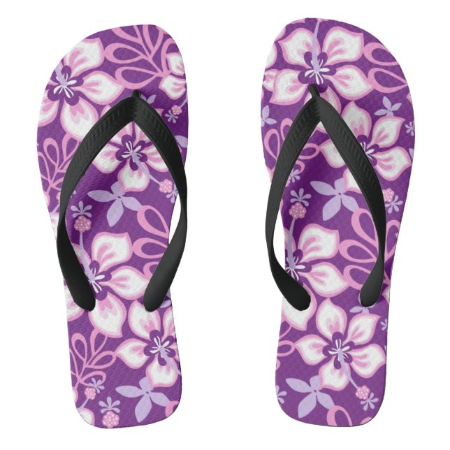JUNGLE SURF (PURPLE COMBO) FLIP FLOPS (Footbed)