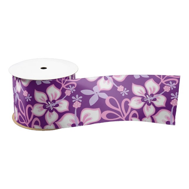 JUNGLE SURF (PURPLE COMBO) SATIN RIBBON (Spool)