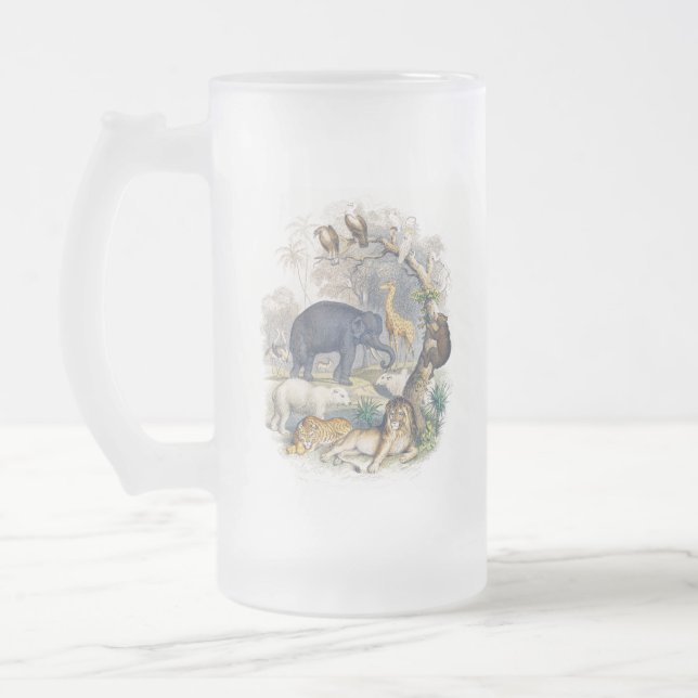 Jungle Tableau Frosted Mug (Left)