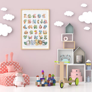Jungle Theme Alphabets Kids room decor