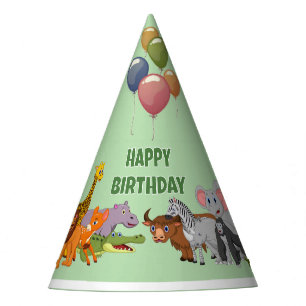 Jungle Theme Child birthday Party Hat