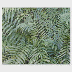 Jungle theme leaves wrapping paper
