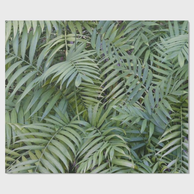 Jungle theme leaves wrapping paper (Flat)