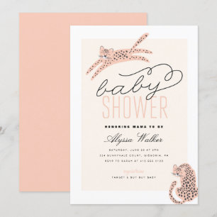 Jungle Theme Tiger Baby Shower Invitation