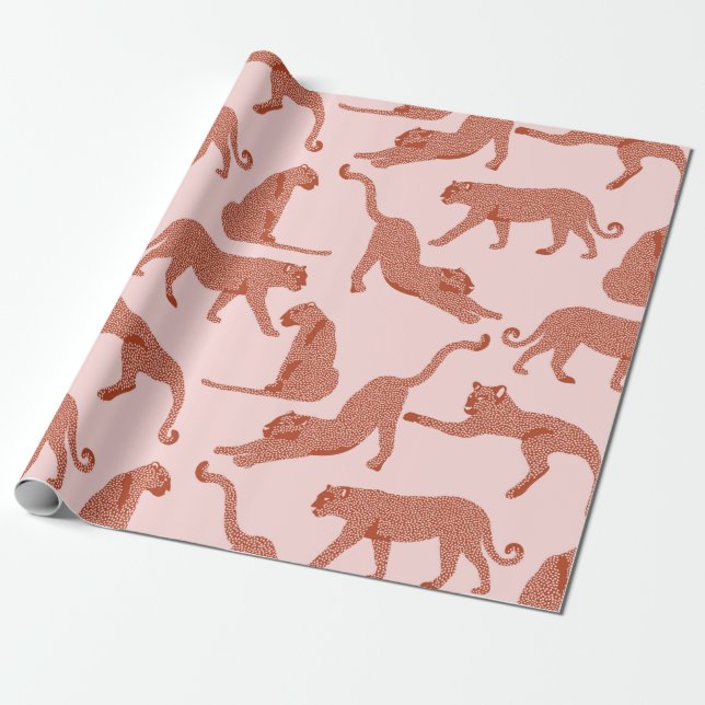 Jungle Theme Wrapping Paper (Unrolled)