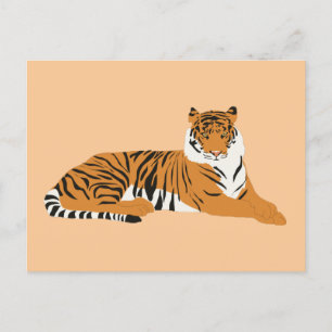 Jungle Tiger Animal Holiday Postcard