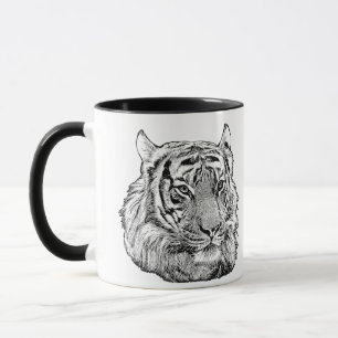 Jungle Tiger Face safari animal original nature  Mug