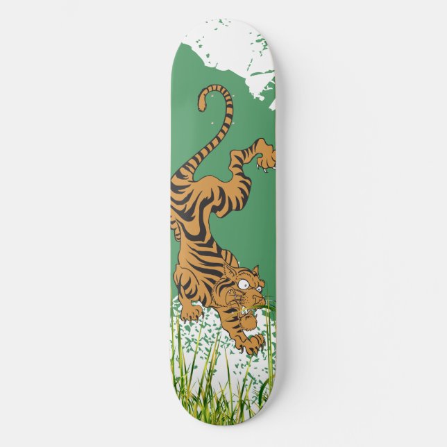 Jungle Tiger Skateboard (Front)