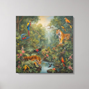 Jungle Tigers - Canvas Art Print