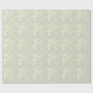 Jungle Toile Pattern Tropical Scenic Design Wrapping Paper