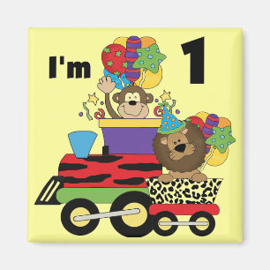 Jungle Train 1st Birthday T-shirts and Gifts Magnet