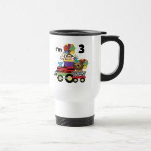 Jungle Train 3rd Birthday Tshirts and Gifts Travel Mug