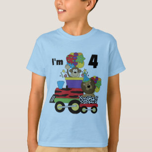 Jungle Train 4th Birthday Tshirts and Gifts