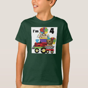 Jungle Train 4th Birthday Tshirts and Gifts