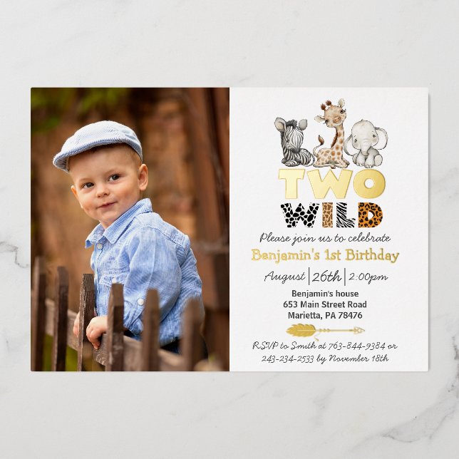 Jungle Two Wild Photo Real Gold (Front)