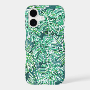JUNGLE VIBES Green Tropical Monstera Pattern