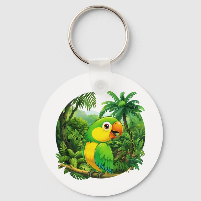 Jungle Vibes Key Ring (Front)