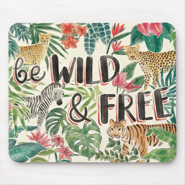 Jungle Vibes Mouse Mat (Front)
