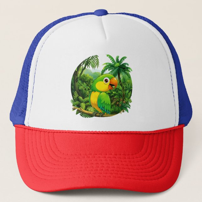 Jungle Vibes Trucker Hat (Front)