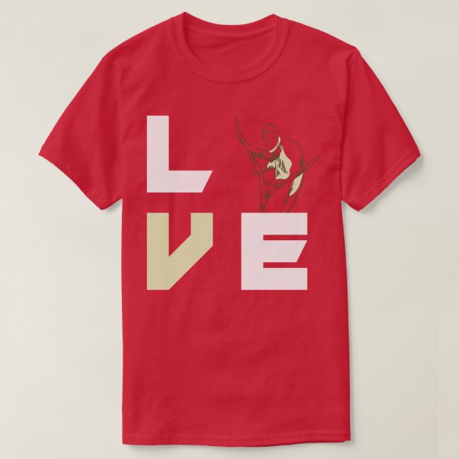 Jungle Zoo Keeper Gift Love Monkey T-Shirt (Design Front)