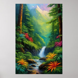 Jungle's Symphony, Beautiful Flora Poster