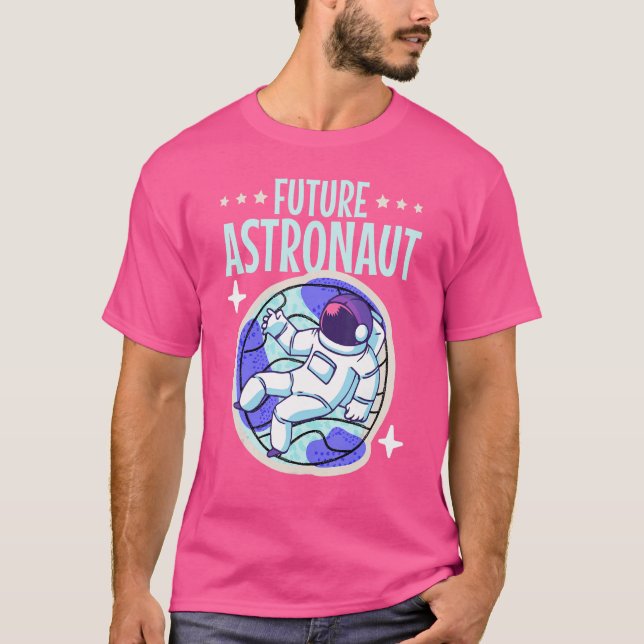 Junior Astronaut Science Kids Outer Space Future A T-Shirt (Front)