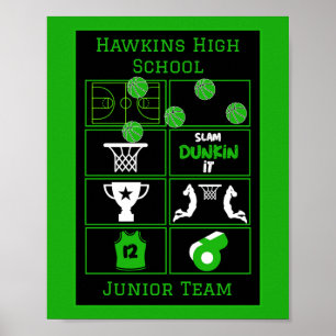 Junior Basketball Players  Poster