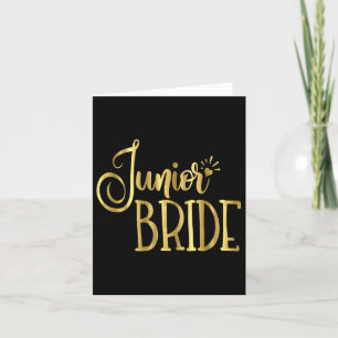 Junior Bride Wedding Party Groom Kids  Card