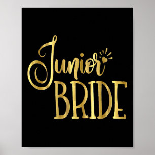 Junior Bride Wedding Party Groom Kids  Poster