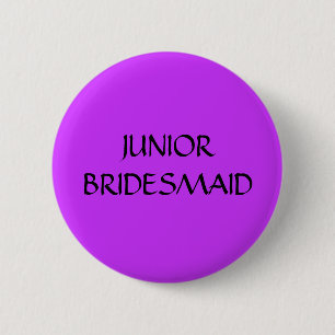 JUNIOR BRIDESMAID - button