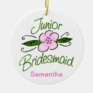 Junior Bridesmaid Ceramic Tree Decoration