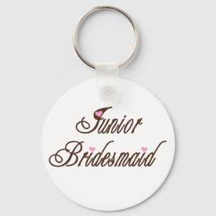 Junior Bridesmaid Classy Browns Key Ring
