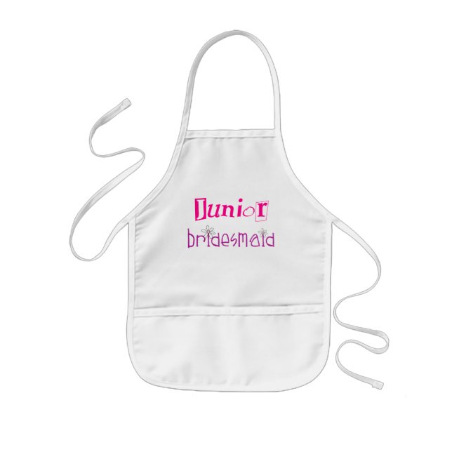 Junior Bridesmaid Kids Apron (Front)