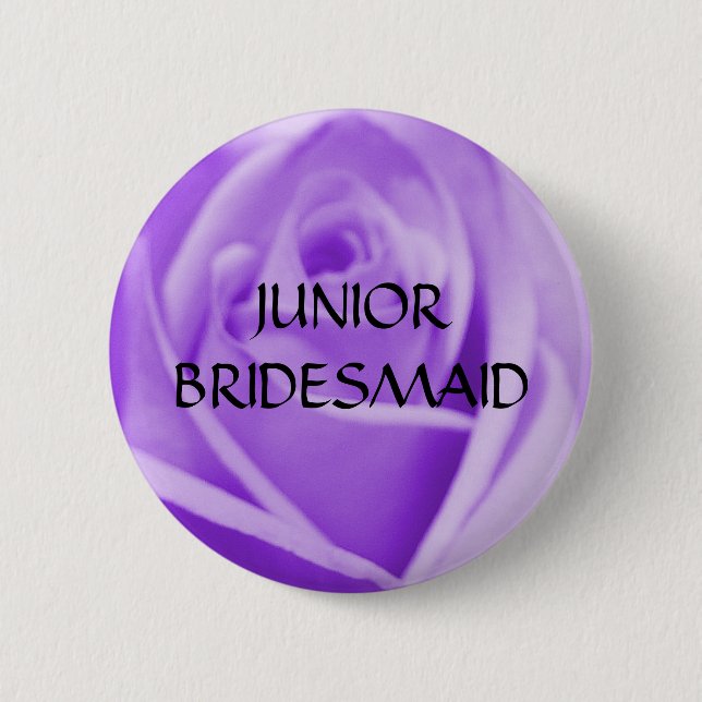 JUNIOR BRIDESMAID- lavender rose button (Front)