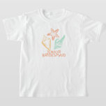 Junior Bridesmaid Seashell Beach Wedding T-Shirt<br><div class="desc">Junior bridesmaid design has a seashell motif,  is part of the beach wedding collection and is available in more styles.</div>