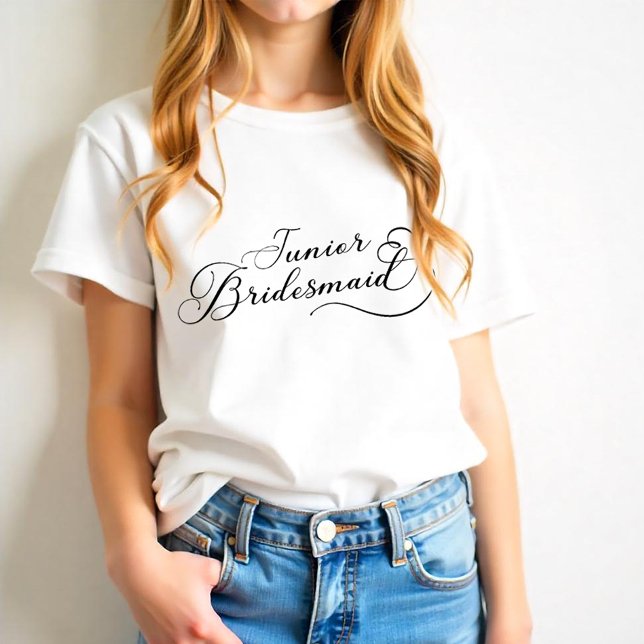 Junior Bridesmaid Shirt – Elegant Wedding Party  (Junior Bridesmaid)