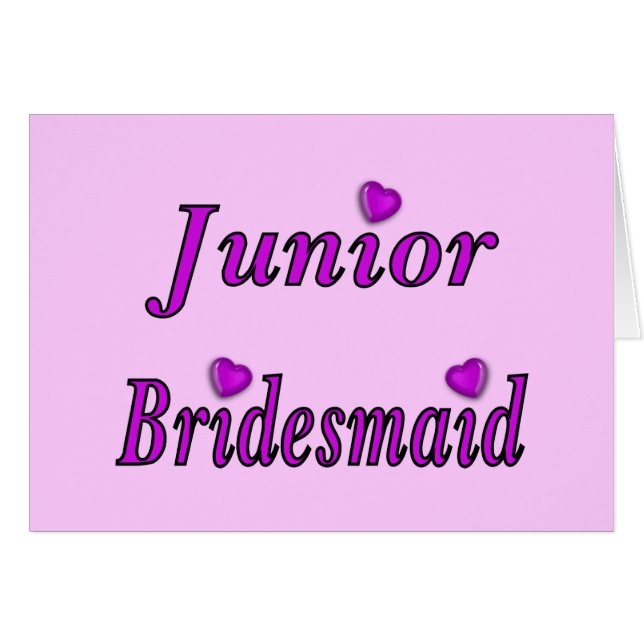Junior Bridesmaid Simply Love (Front Horizontal)