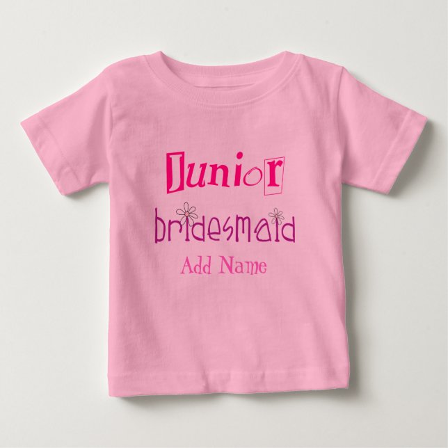 Junior Bridesmaid Tee Shirt (Front)