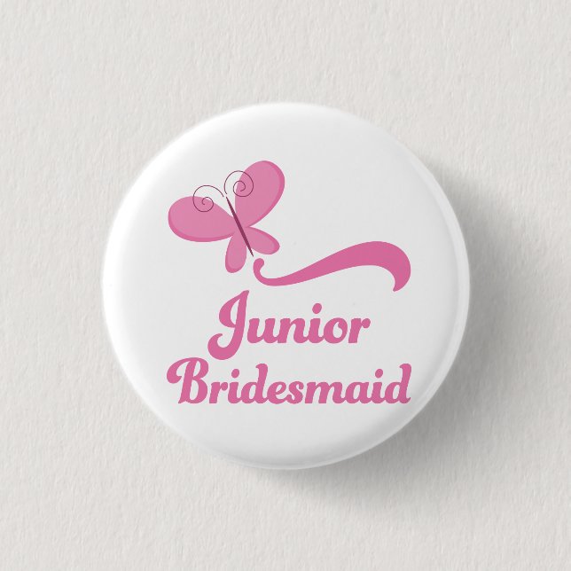 Junior Bridesmaid Wedding Party 3 Cm Round Badge (Front)