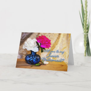 Junior bridesmaid wedding party invitation